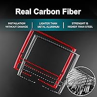 Vista 6 de AIRSPEED para Porsche Panamera 2010-2016, cubierta de marco de pantalla de navegación, botón de consola central del coche, adhesivo de marco