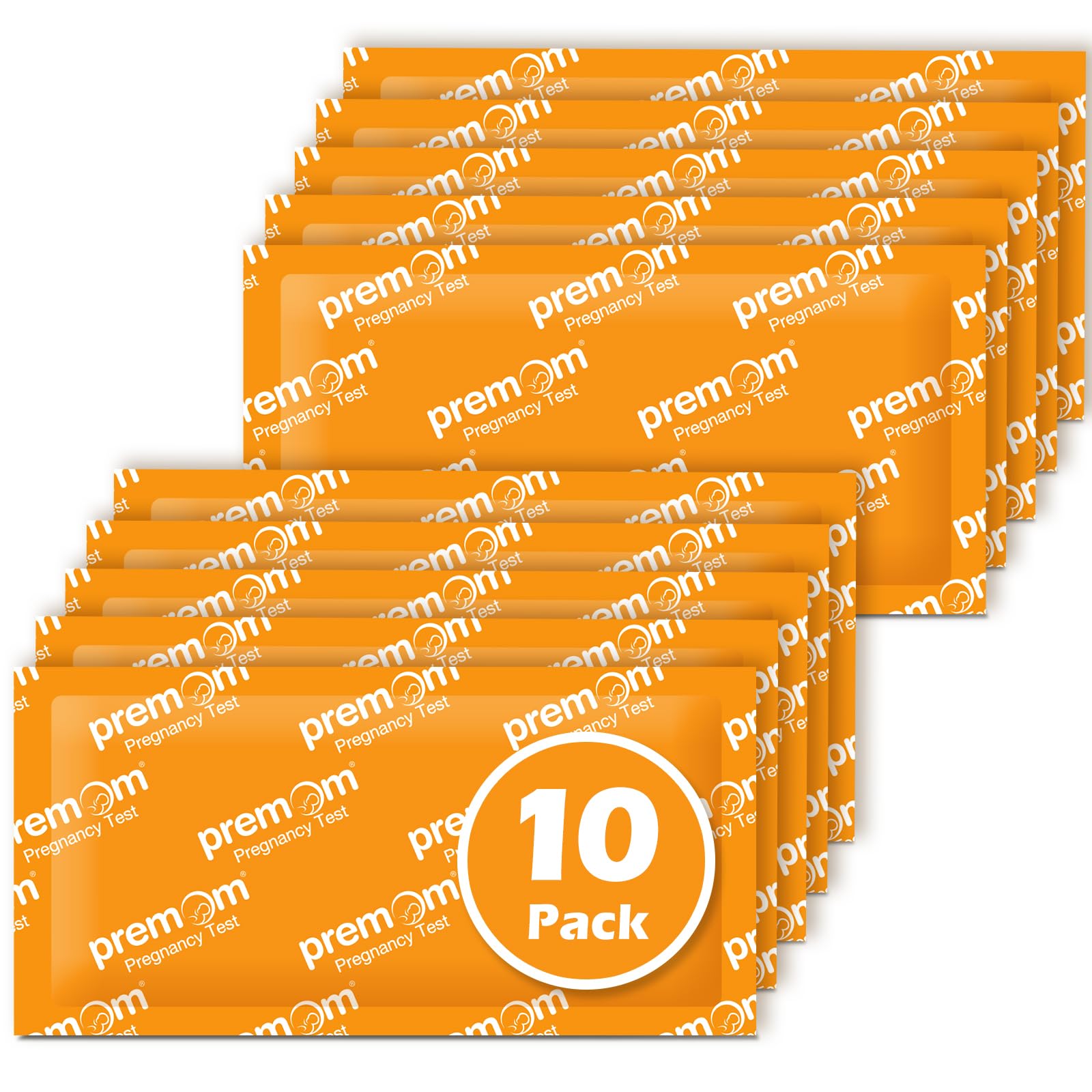 Premom Pregnancy Test Strips - 10 Count hCG Test Kit