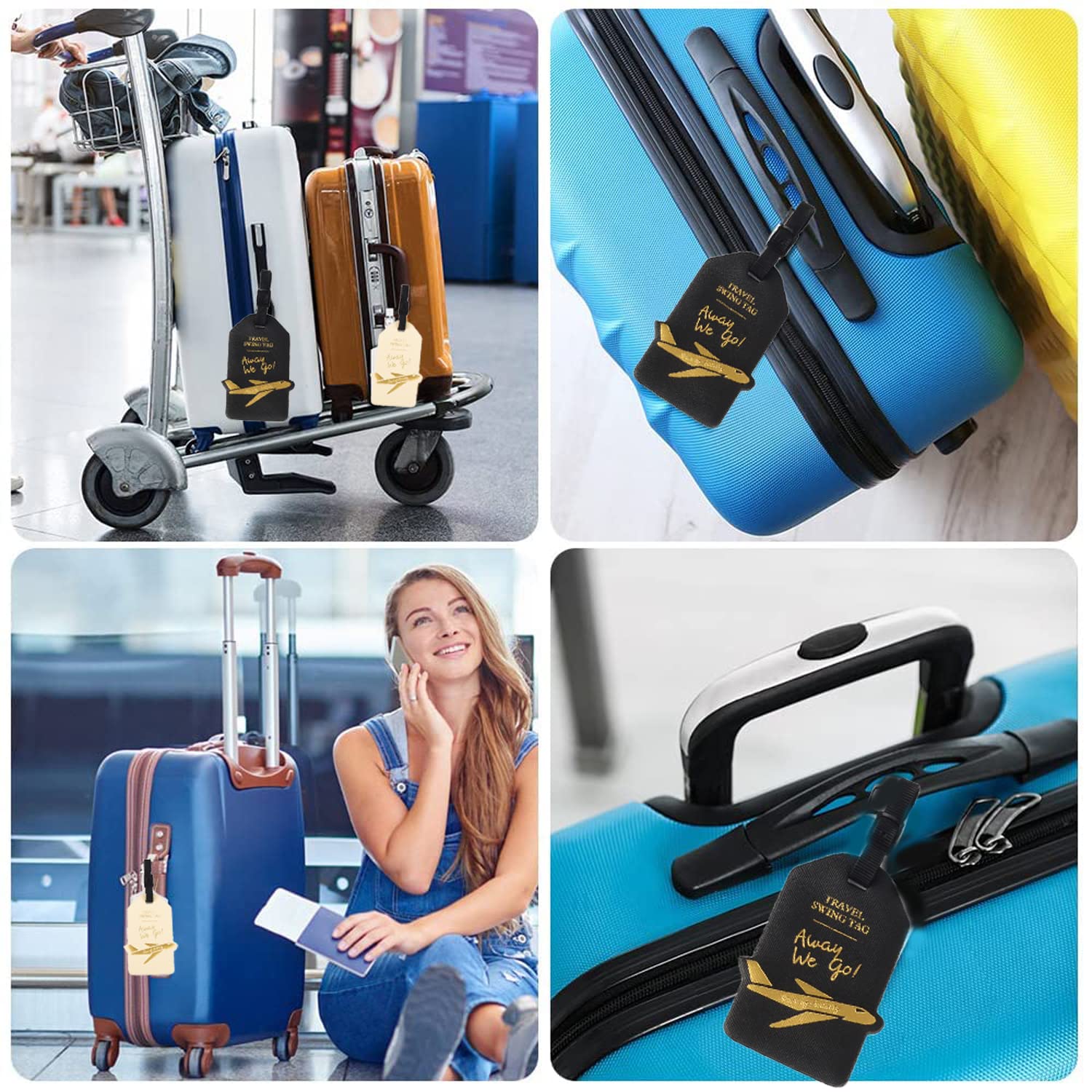 Étiquettes De Bagage En Cuir De Valise Détachable De Voyage