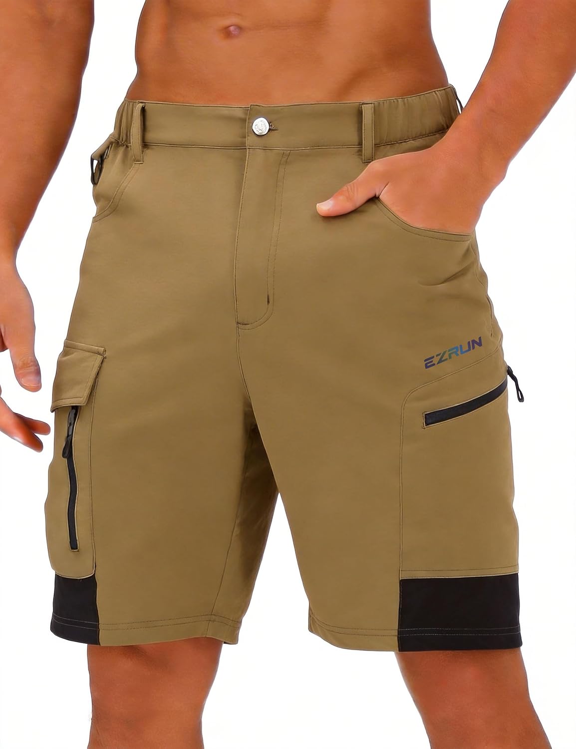 EZRUN Men's Hiking Cargo Shorts Quick Dry Golf Outdoor Work Tactical Shorts with Multi Pocket for Fishing Travel