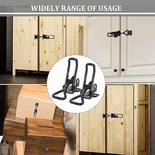 Miniatura 7 de 4 abrazaderas de cierre de palanca resistentes 4003, abrazadera de palanca ajustable de capacidad de 1320 libras con cerradura, abrazaderas de