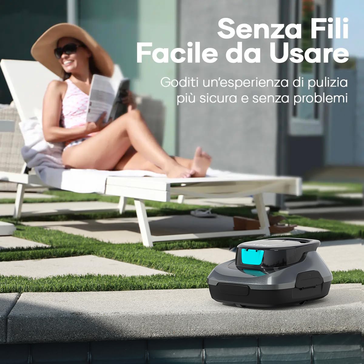 Aiper Scuba SE M3 Piscina Limpiafondos 90 min autonomia szary