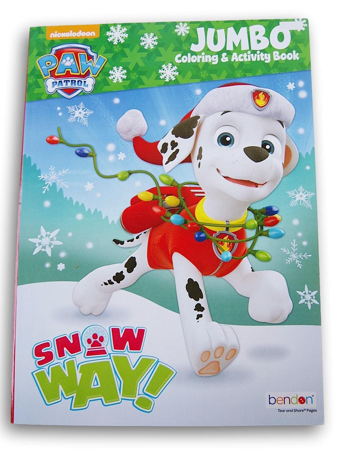 Bendon Publishing International Pup Patrol Winter Christmas ''Snow Way!'' Coloring and Activity Book - 64 Pages