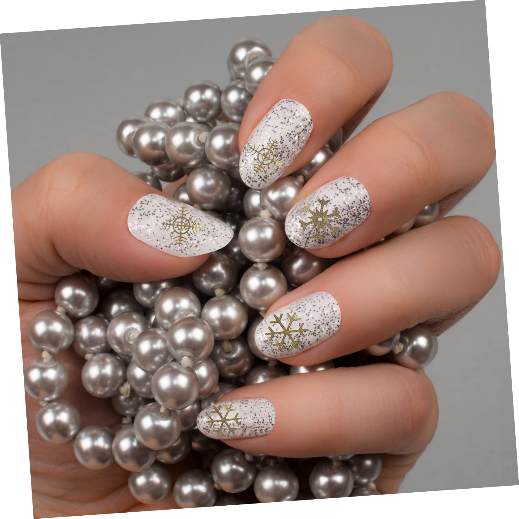 PRETYZOOM 15 Cajas Adornos Navideños Para Uñas Encanto Del Arte De Uñas De Nieve Pegatinas De Uñas Manicura Calcomanías De Arte De Uñas 3d Rostro Suministros De Uñas Lentejuelas