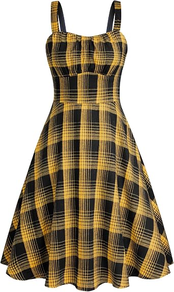 Belle Poque Womens Vintage A-line Midi Cocktail Party Dress