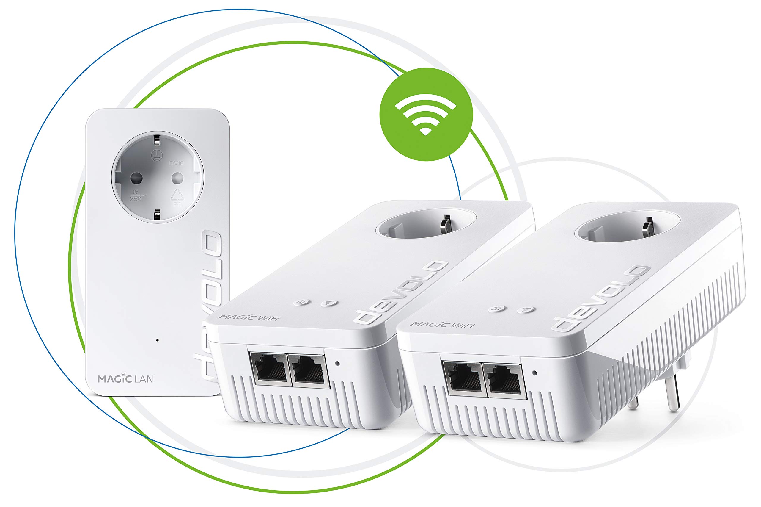devolo Magic 1 – 1200 WiFi ac Starter Kit: 2 adaptadores Powerline, función WiFi, adecuado para la Home Office (1200 Mbit/s, 2 x conexiones Fast Ethernet LAN, malla, G.hn) — view 11