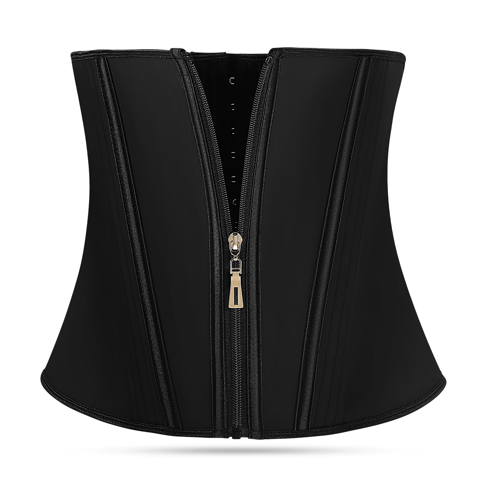 Uonlytech Bustino Contenitivo Modellante in Nero con Cerniera, Corsetto 2xl per Donna, Cintura a Vita Alta Comfort e Controllo Pancia