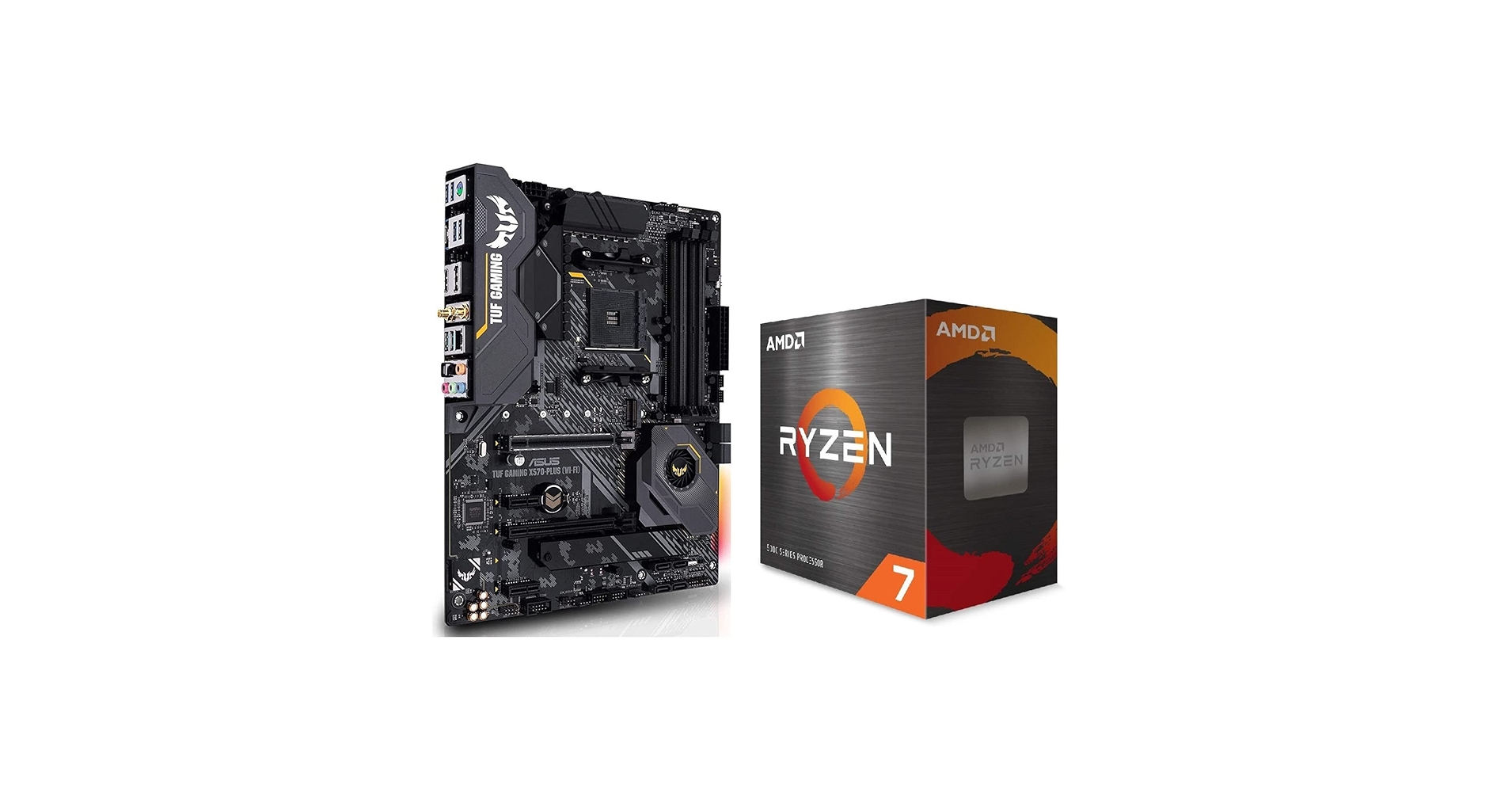 CPU ADM Ryzen7 5800X X570-PLUS DDR4 64GB Asus AM4 TUF Gaming X570-Plus (Wi-Fi) ATX motherboard with