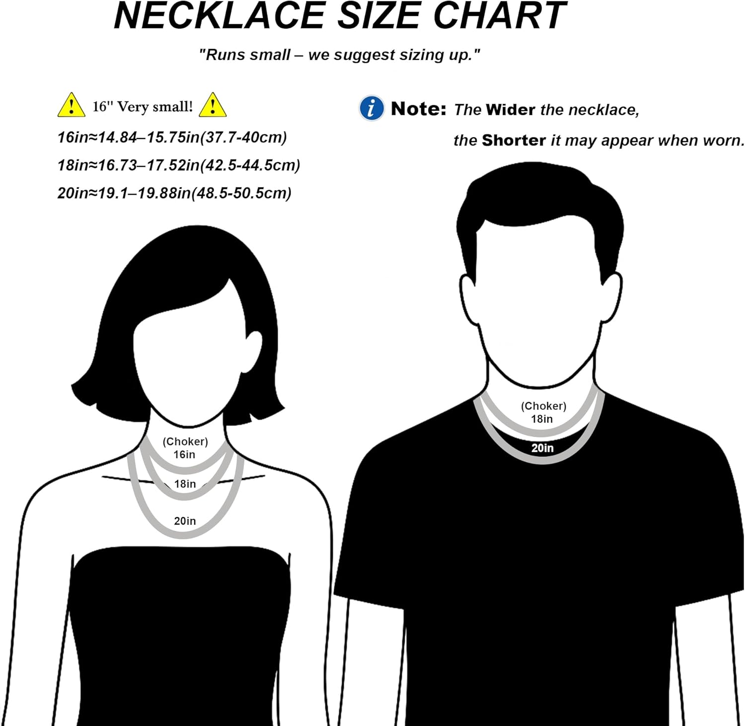 NOKMIT Chunky Cuban Link Curb Chain Necklace for Women Men Dainty 18K Gold Silver Tone Choker Thick Trendy Statement Diamond Cut Punk Hip Hop Cuban Chain Jewelry Gifts Unisex Size 5mm/9mm/13mm/16mm - Image 3