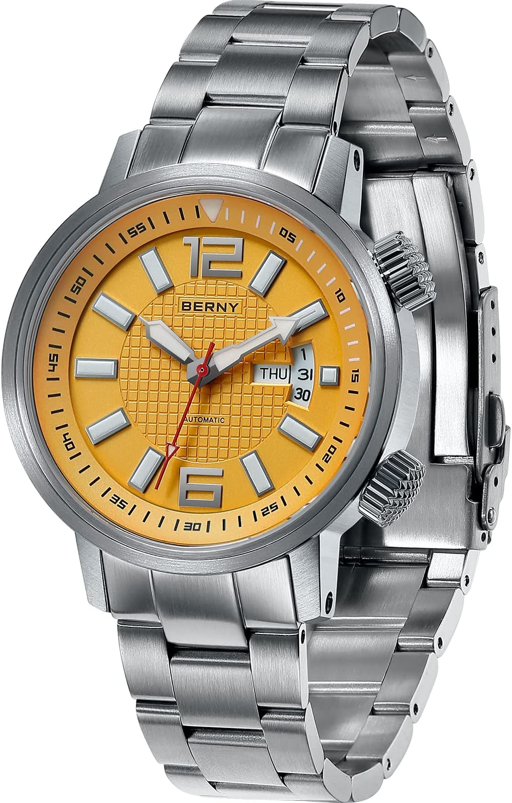 Seiko 5 Sportveld 'Deception' Mechanische GMT SSK025K1, Zwart, riem