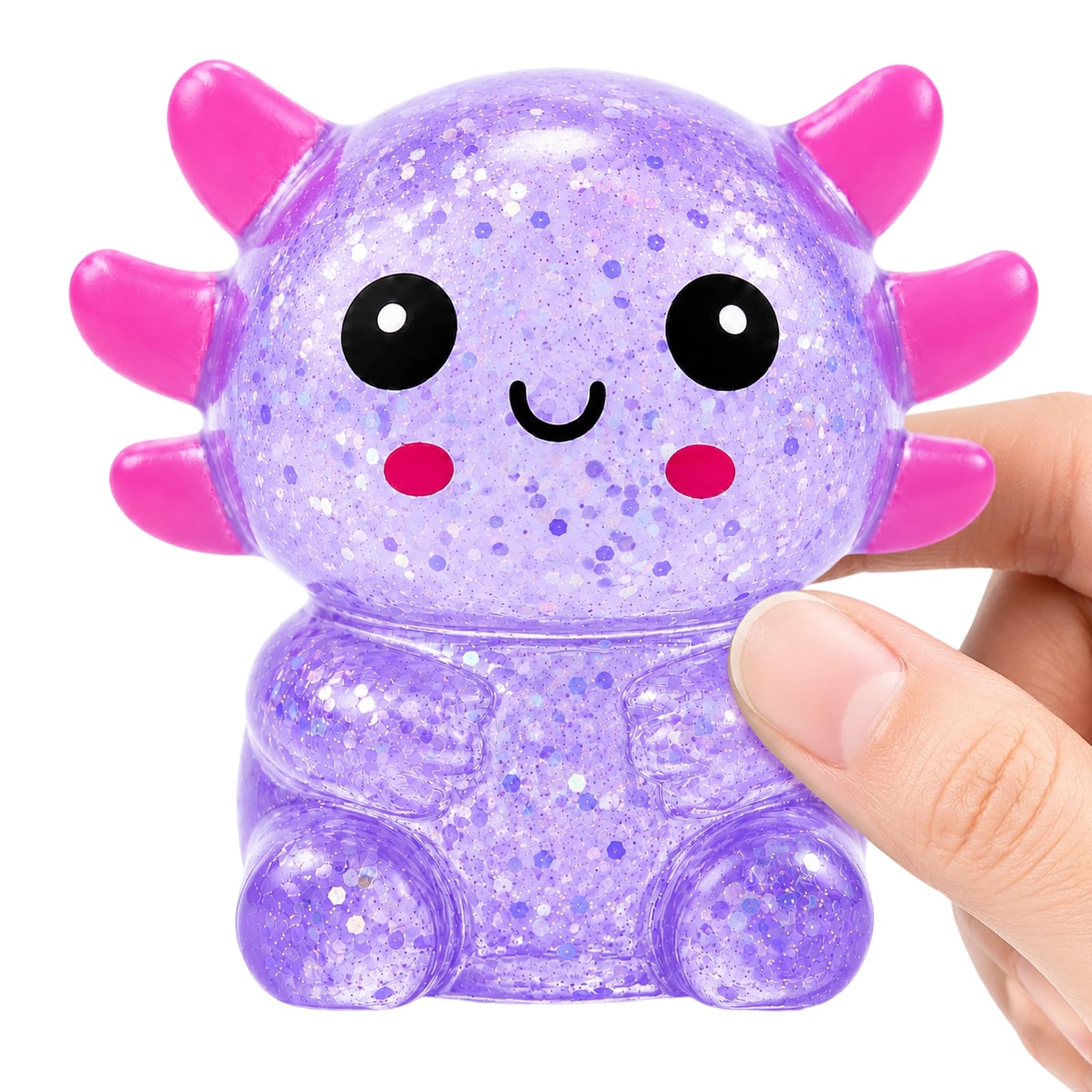 Axolotl Squishy Stress Relief Toy, Fidget Toy Squishy(Purple)