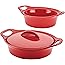 Amazon.com: Rachael Ray Cucina Casserole Dish Set with Lid, 3 Piece ...