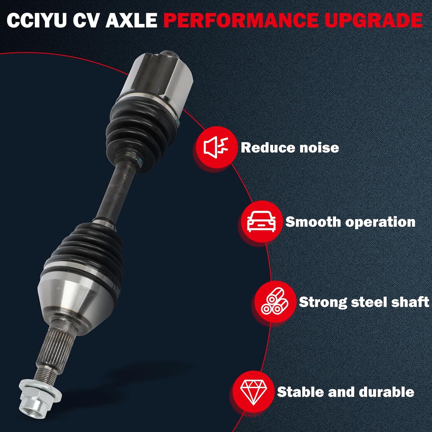 cciyu 66-1243 CV Axle Shaft Assembly Fit for Chevrolet Malibu 2.2L,for Chevrolet Malibu,for Pontiac G6 2.4L G6 3.5L,for Saturn Aura 2.4L,for Saturn Aura 3.5L 2004-2010 Front Left/Right FWD