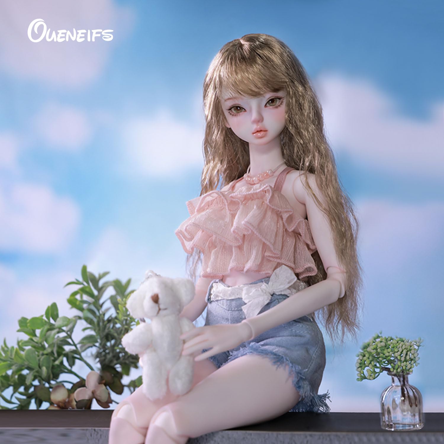Oueneifs Lenabjd Bjd Bambola 1/4 stile moderno con estate fresco usura resina giocattolo per 15+ anni