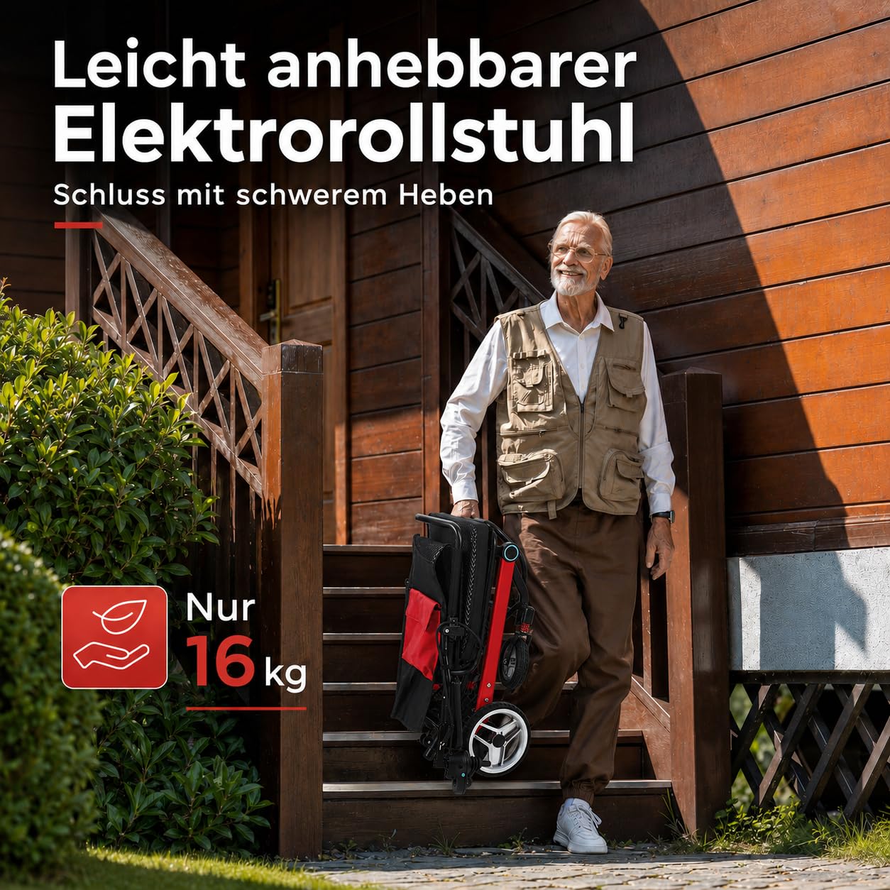 Silla de ruedas eléctrica ligera