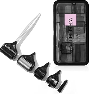 Derma Roller 5 in 1 Titanium Microneedle Steel Handle Face Ice Roller for Face Neck Scalp and Hair Growth – Micro Needling for Eye for Puffy Eyes and Serum Absorption