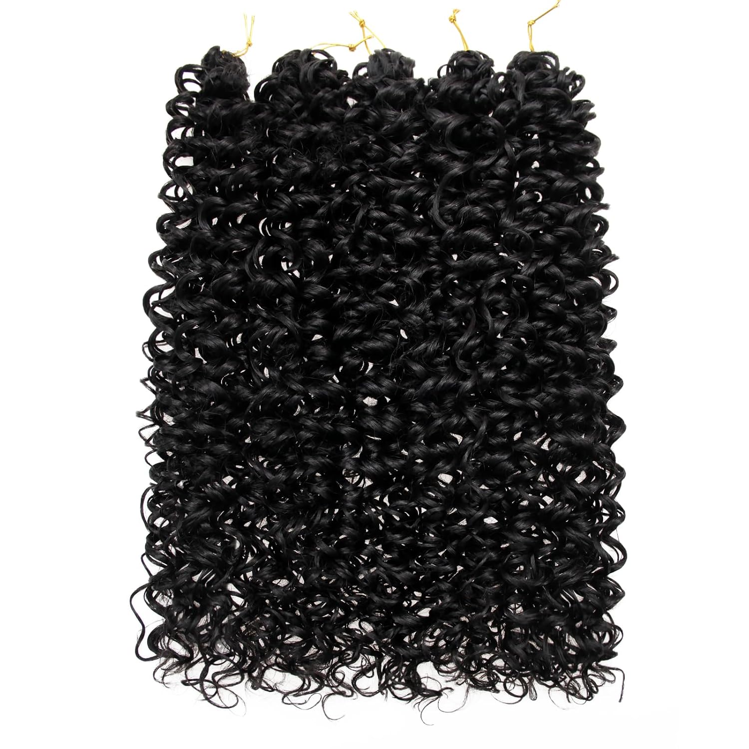 GoGo Curl Crochet hair 28inch Water Wave Crochet hair Natural Black Synthetic Bohemian Crochet Braid Deep Wave Braiding hair Extensions(7Packs,1B)