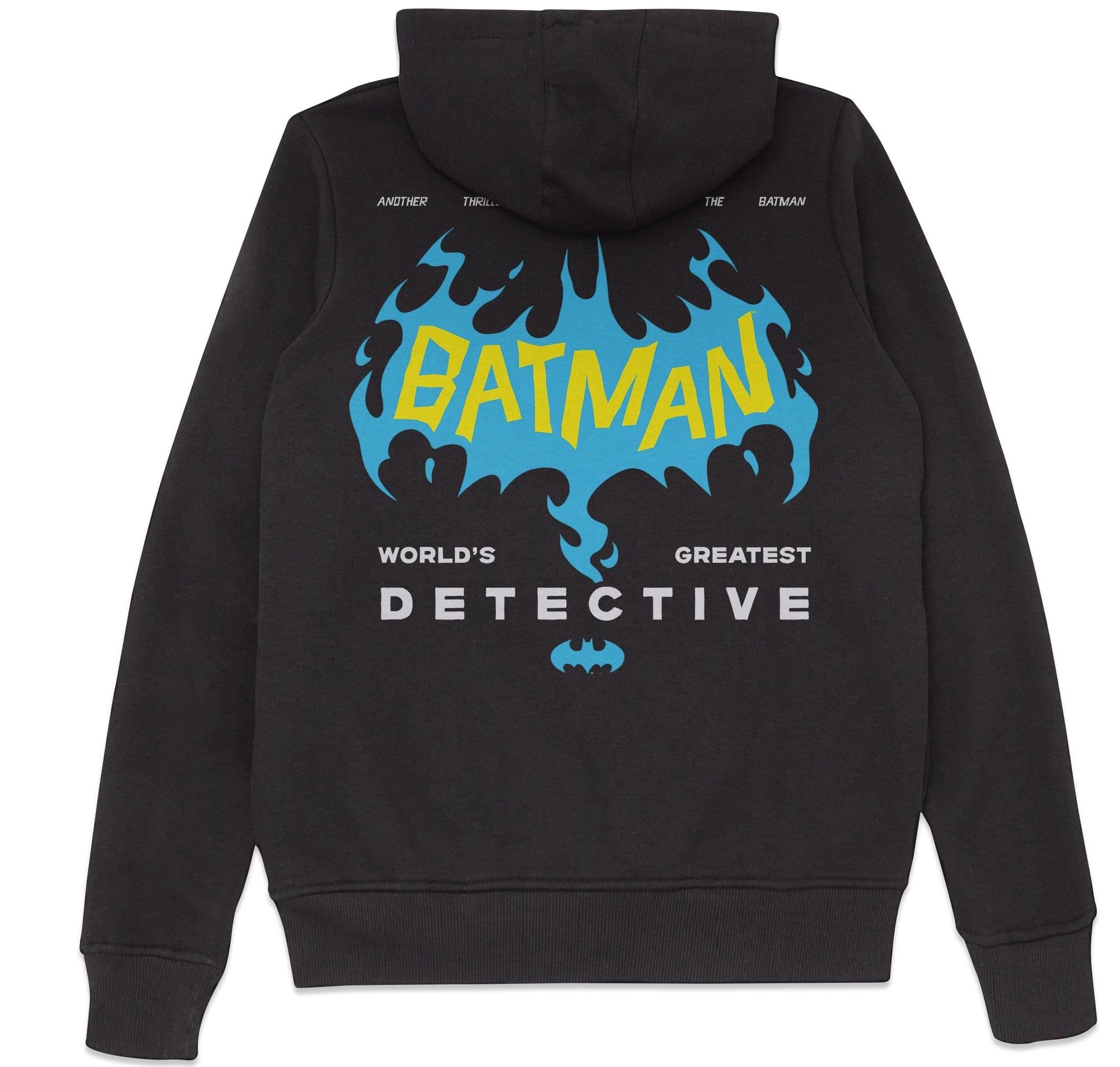 Zavvi Unisex Black Official Dc Comics Batman World's Greatest Detective Adults Hoodie - S