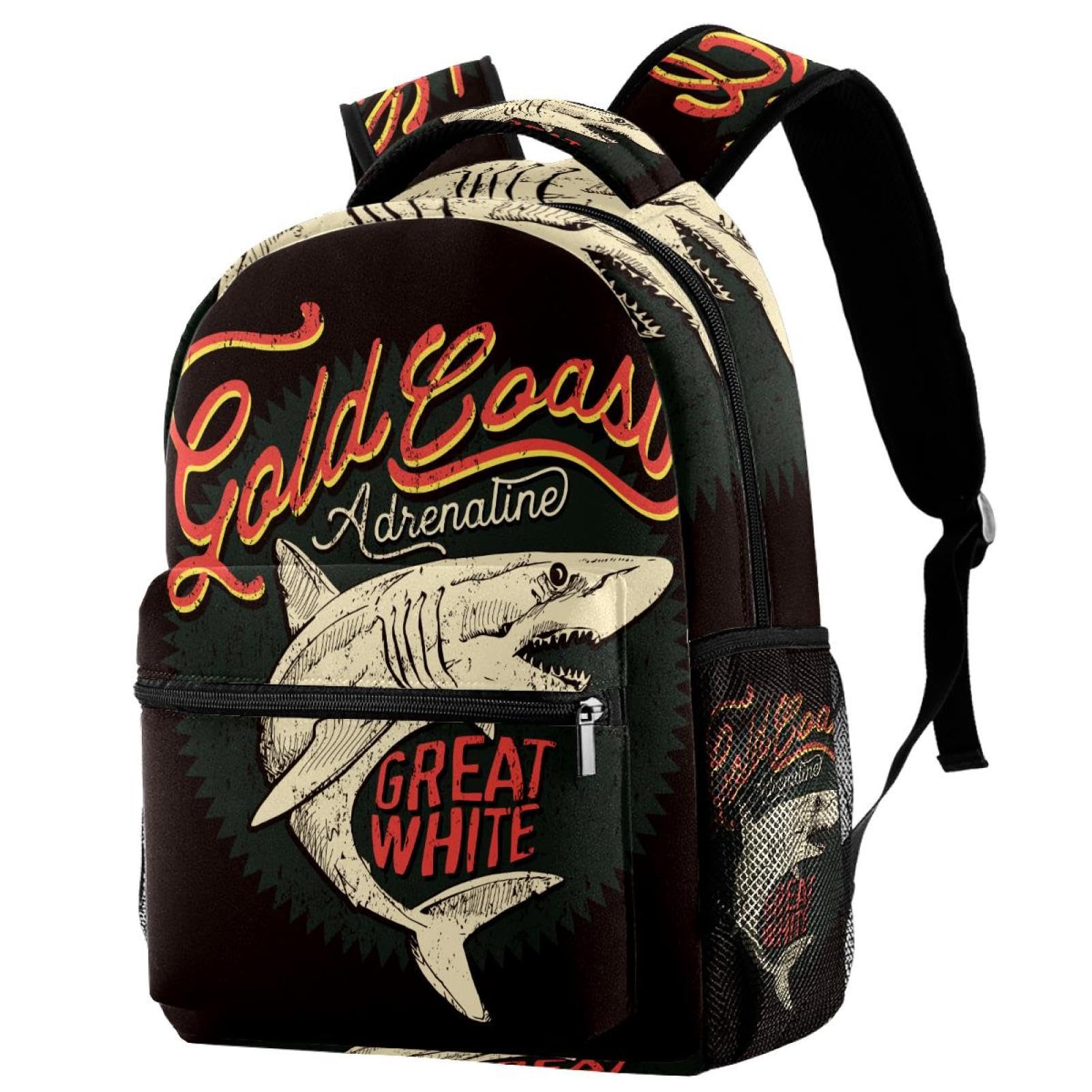 Sac de voyage décontracté requin multicolore pour weekends et cours - 7