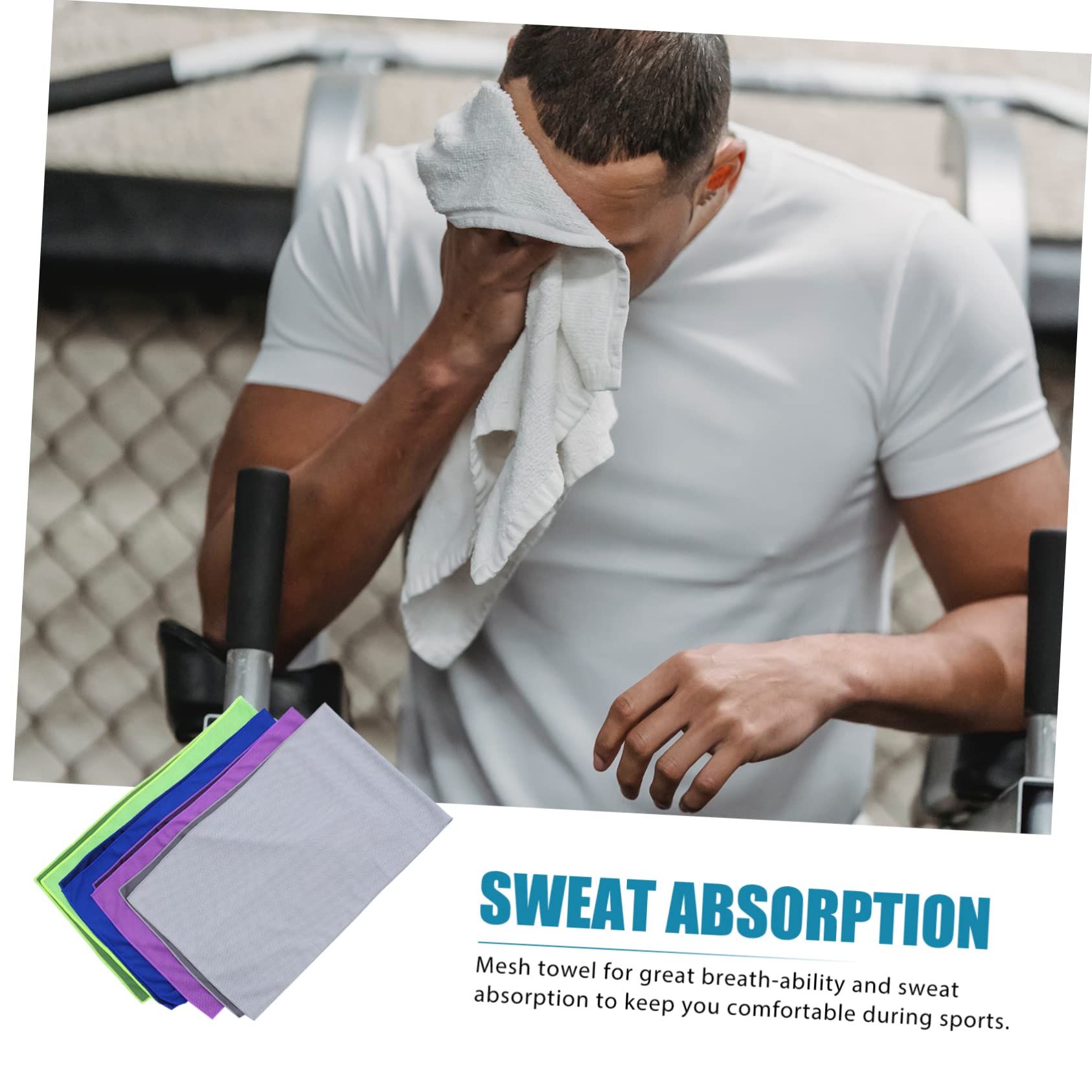 SUPVOX 3 Set Di Asciugamani Rinfrescanti Sportivi Robusti E Ad Asciugatura Rapida Per Il Caldo E Lesercizio Fisico 4 Pezzi * 3