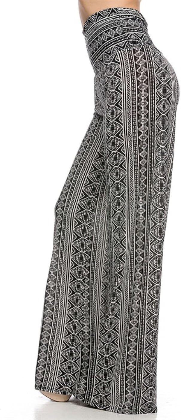 2LUV Women's Paisley Print Palazzo Pants