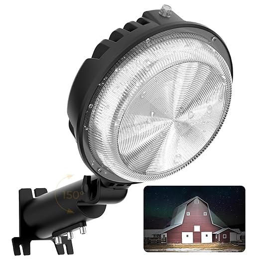 toberich LED Barn Light, 150W 18000LM Yard Area Lights Dusk to Dawn Outdoor Lighting with Photocell 6500K Adjustable Angle Daylight IP66 Waterproof Street Lights for Security/Farmhouse/Garage