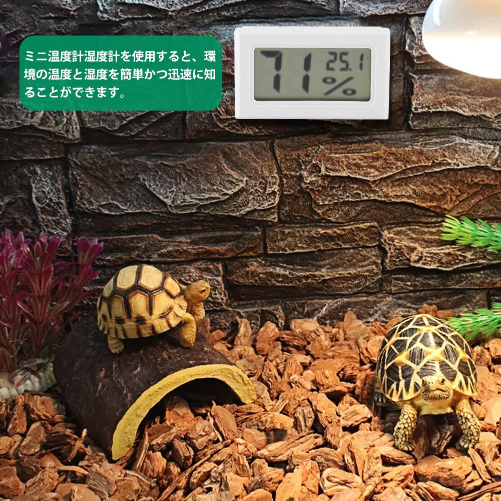 Amazon.co.jp: 爬虫類温度計湿度計 デジタル LCD ディスプレイ 温湿度