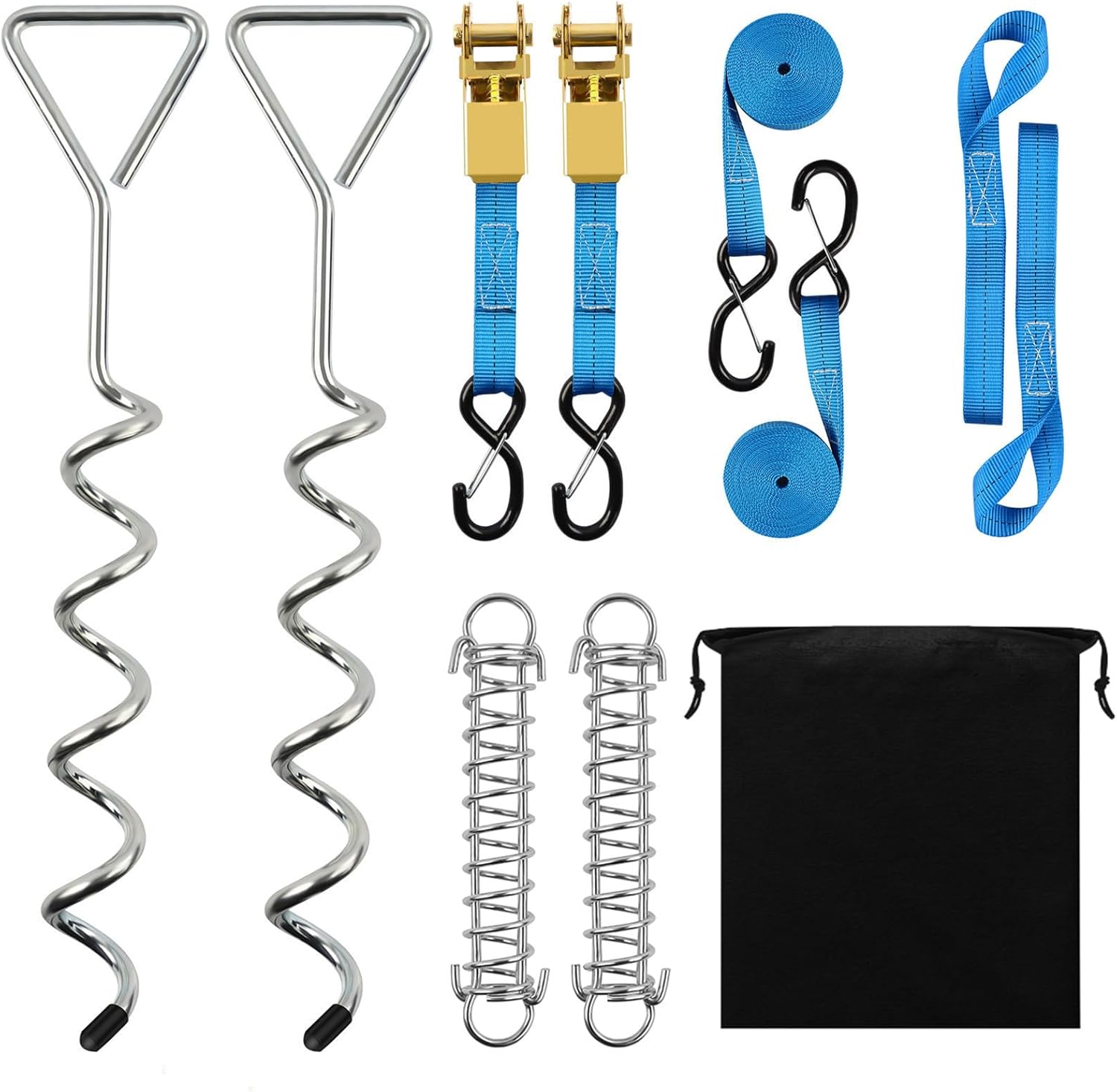 Heavy Duty RV Awning Tie Down Kit, RV Awning Anchor Kit