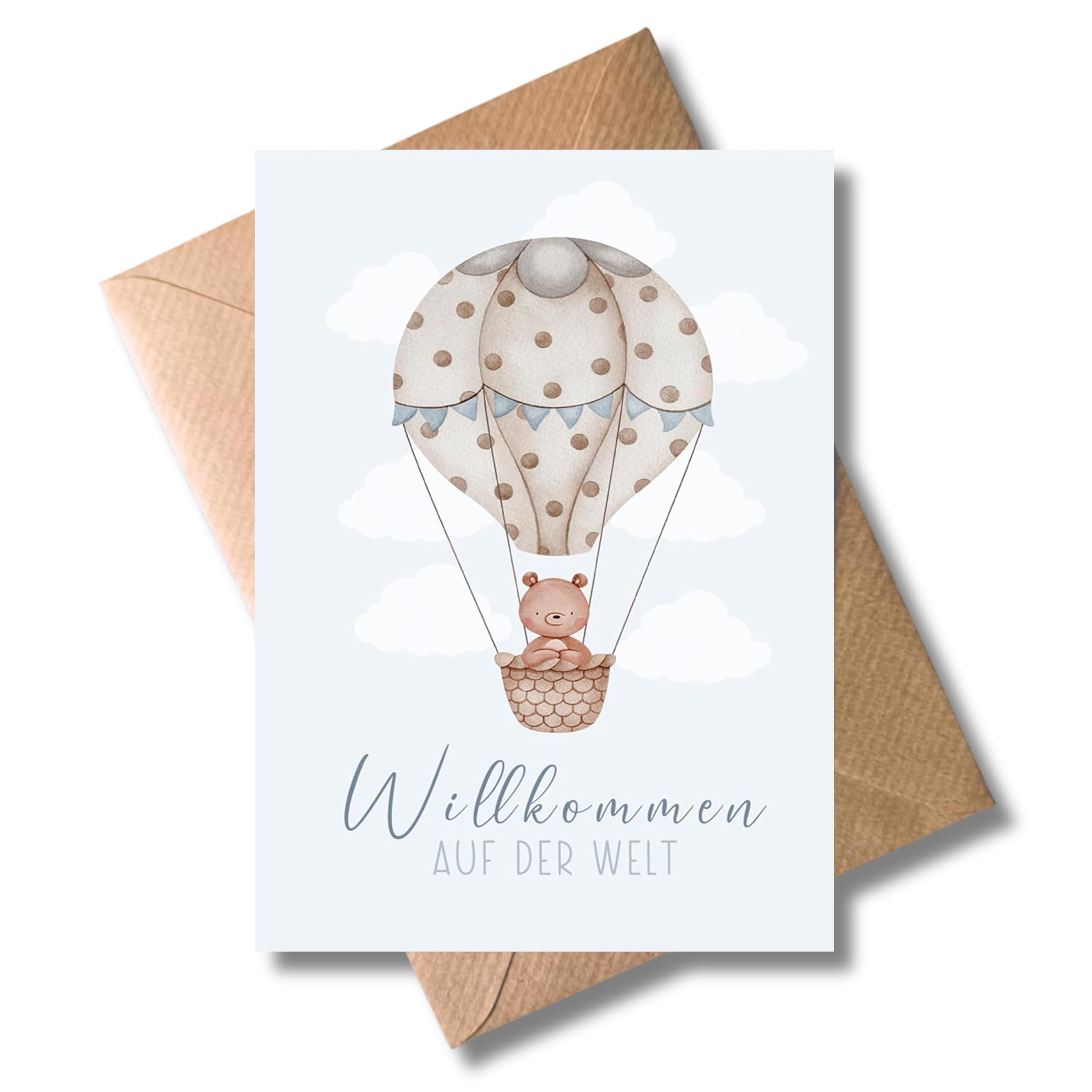 WBdesignz Biglietto di auguri per nascita con piccolo miracolo