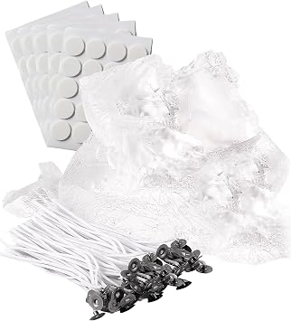 8.8 Lb Transparent Jelly Candle Wax for Making, DIY Gel Wax Making Kit with 100 Pcs Wicks and 100 Pcs Wick Stickers