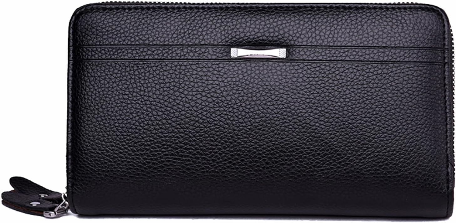 Leather Clutch for Men, Organizer Wrist Bag, Casual Clutch Bag for Men