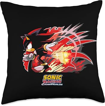 Sonic Racing CrossWorlds - Shadow Decal Throw Pillow