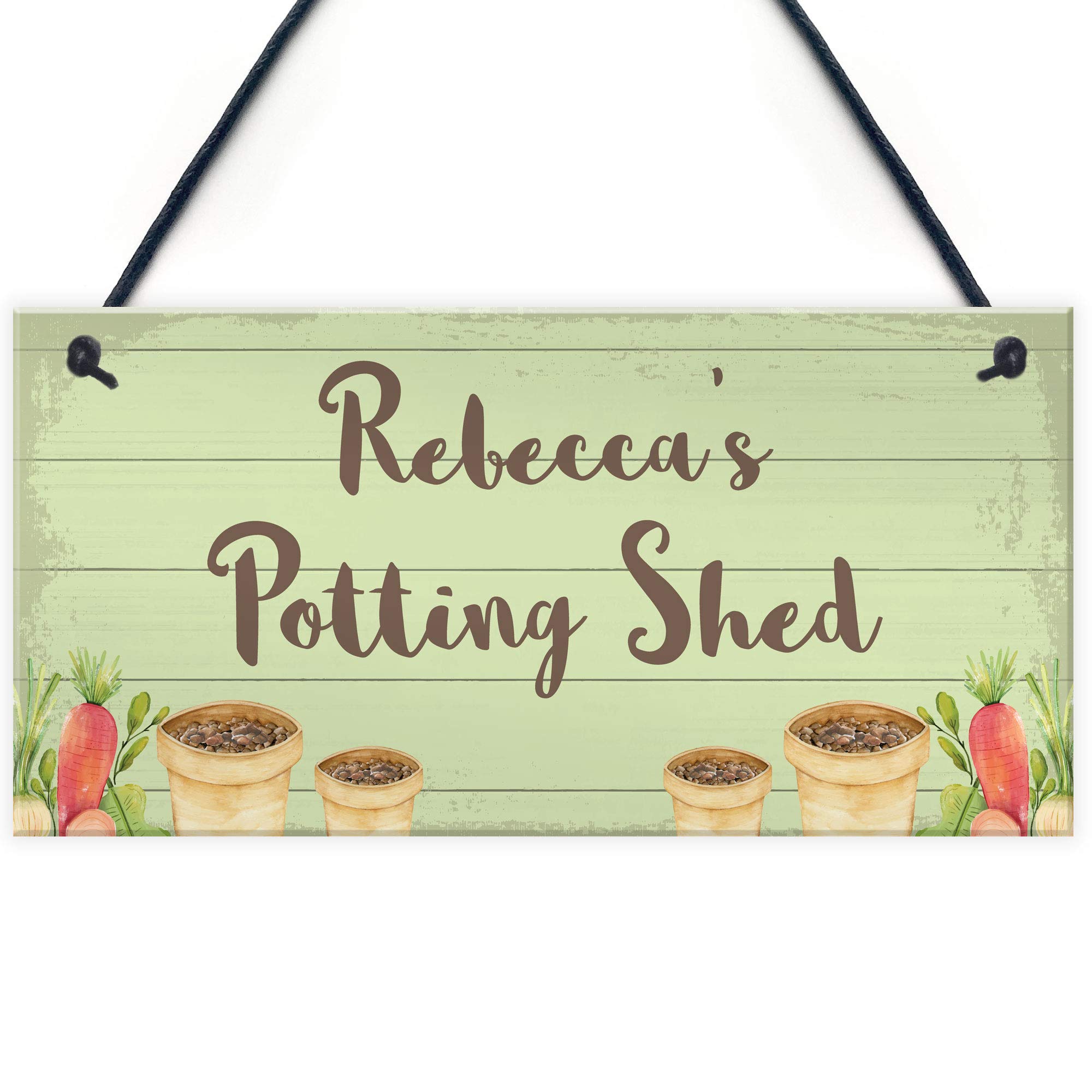 Red Ocean PERSONALISED Potting Shed Garden Signs And Plaques Shed Sign Garden Lover Gifts