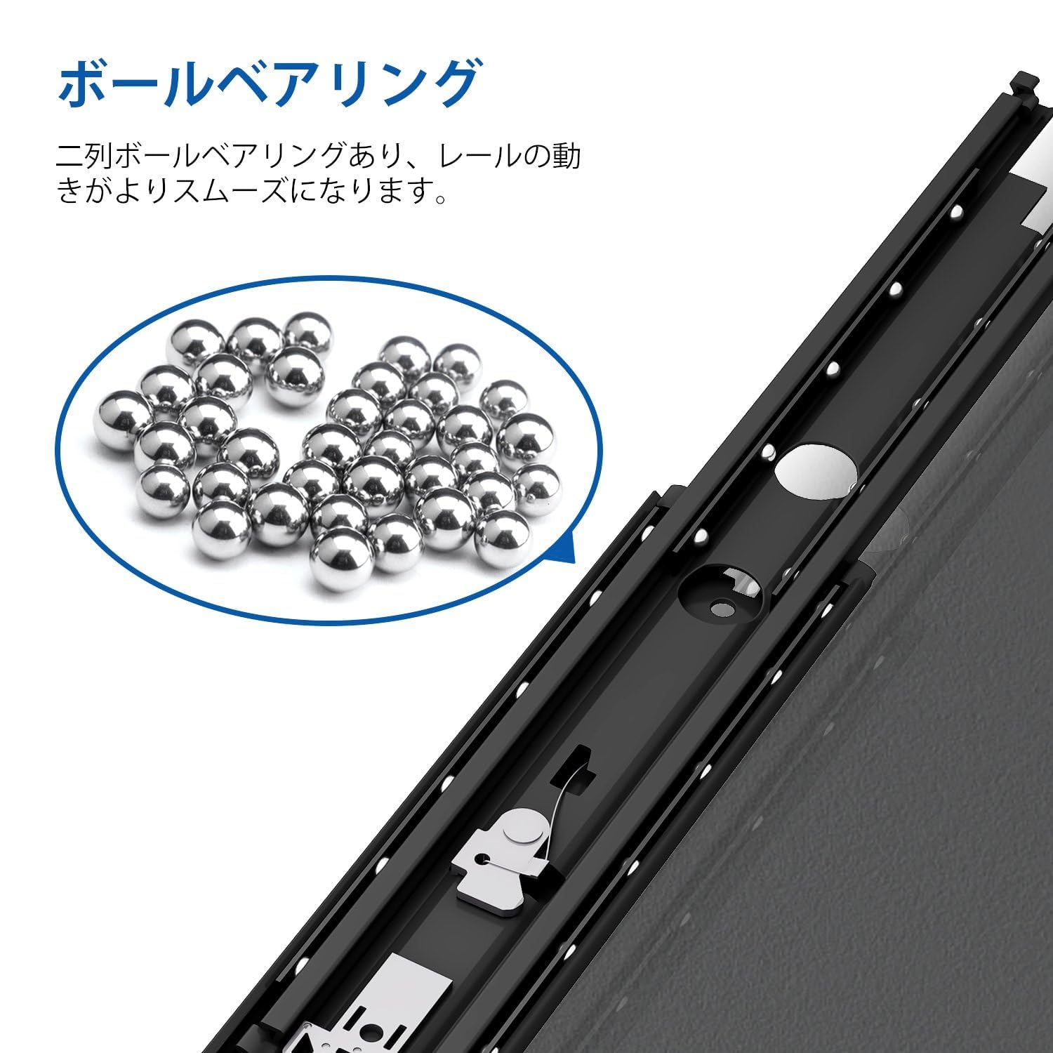 Amazon.co.jp: ブラック ロック付き #D76 超重量用スライドレール