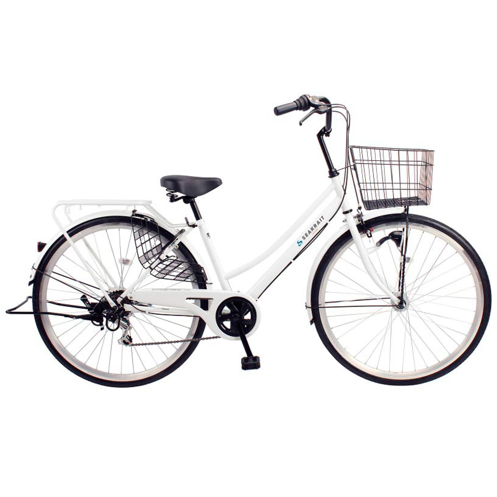 26インチ エアレス ノーパンクタイヤ CHACLE シルバー 3段変速 ライト