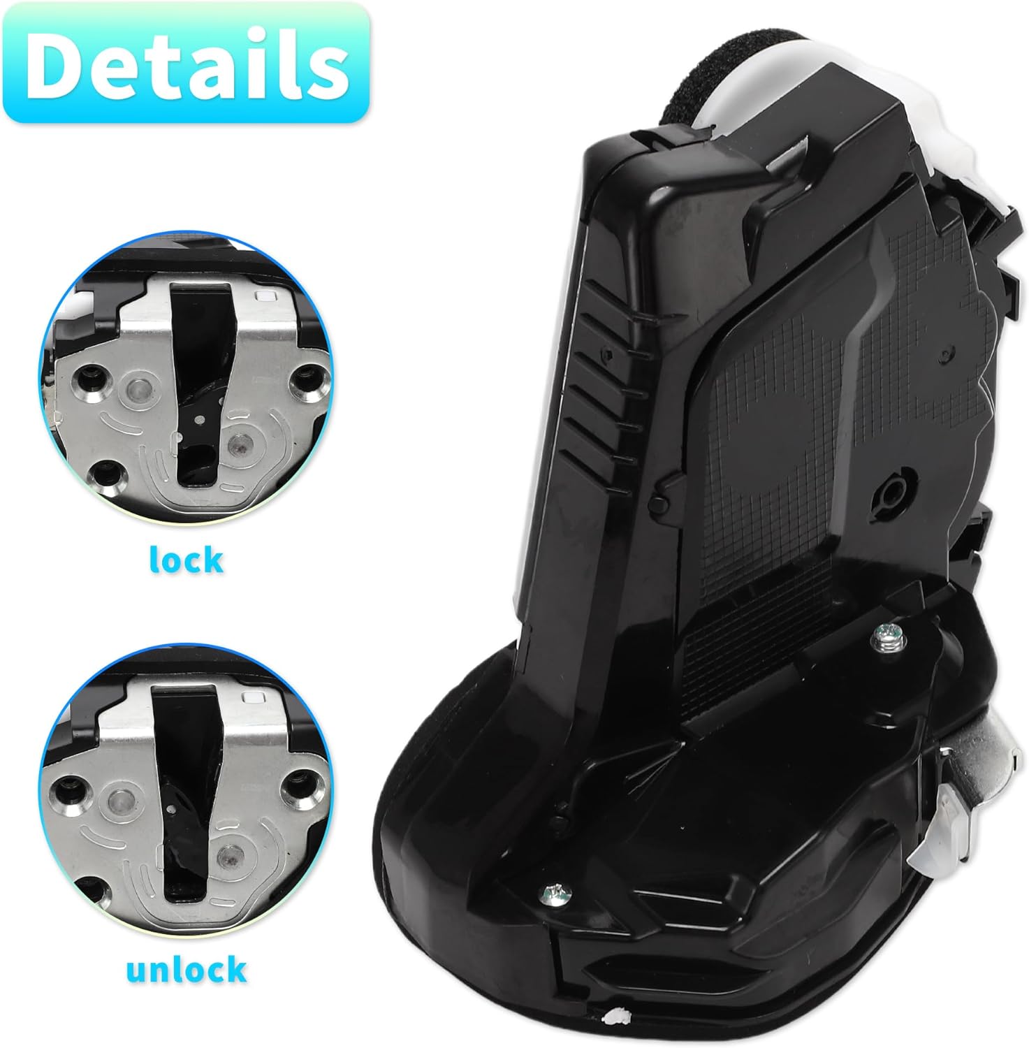X AUTOHAUX Replacement Rear Right Passenger Side Power Door Lock Actuator Motor for Honda Pilot 2016-2022 for Honda HR-V 2016-2022 Door Latch Actuator Assembly Replace No.72610T5RA31 Black