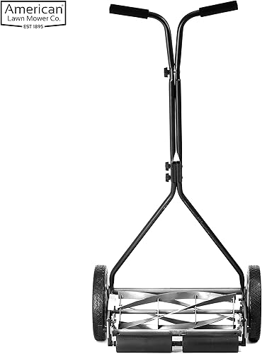 Miniatura 5 de American Lawn Mower Company 1415-16 Cortacésped de carrete de empuje de 5 cuchillas de 16 pulgadas 16 pulgadas 5 cuchillas gris