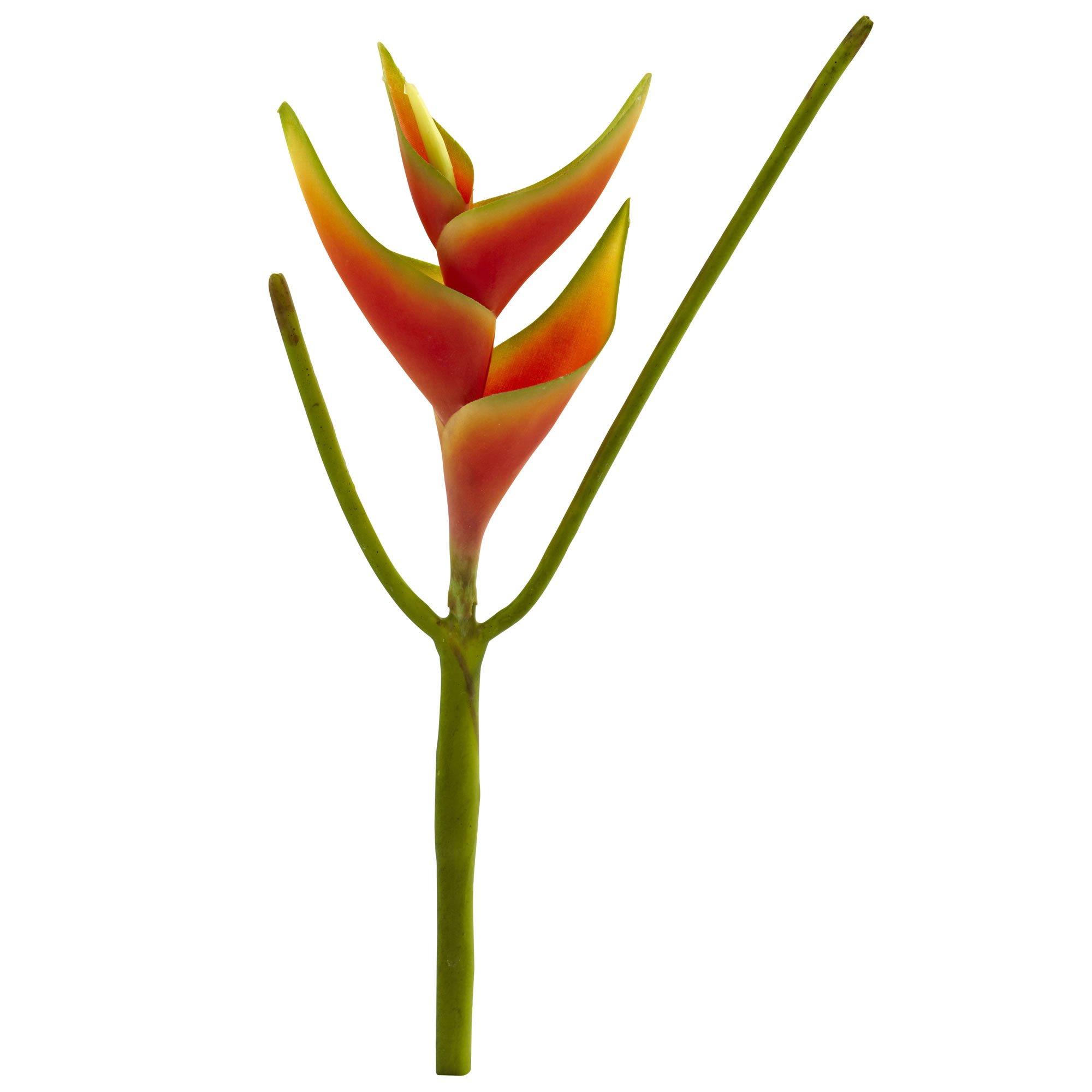 Mini hélicoptères orange Nearly Natural 35,6 cm lot de 6 fausses plantes d'intérieur