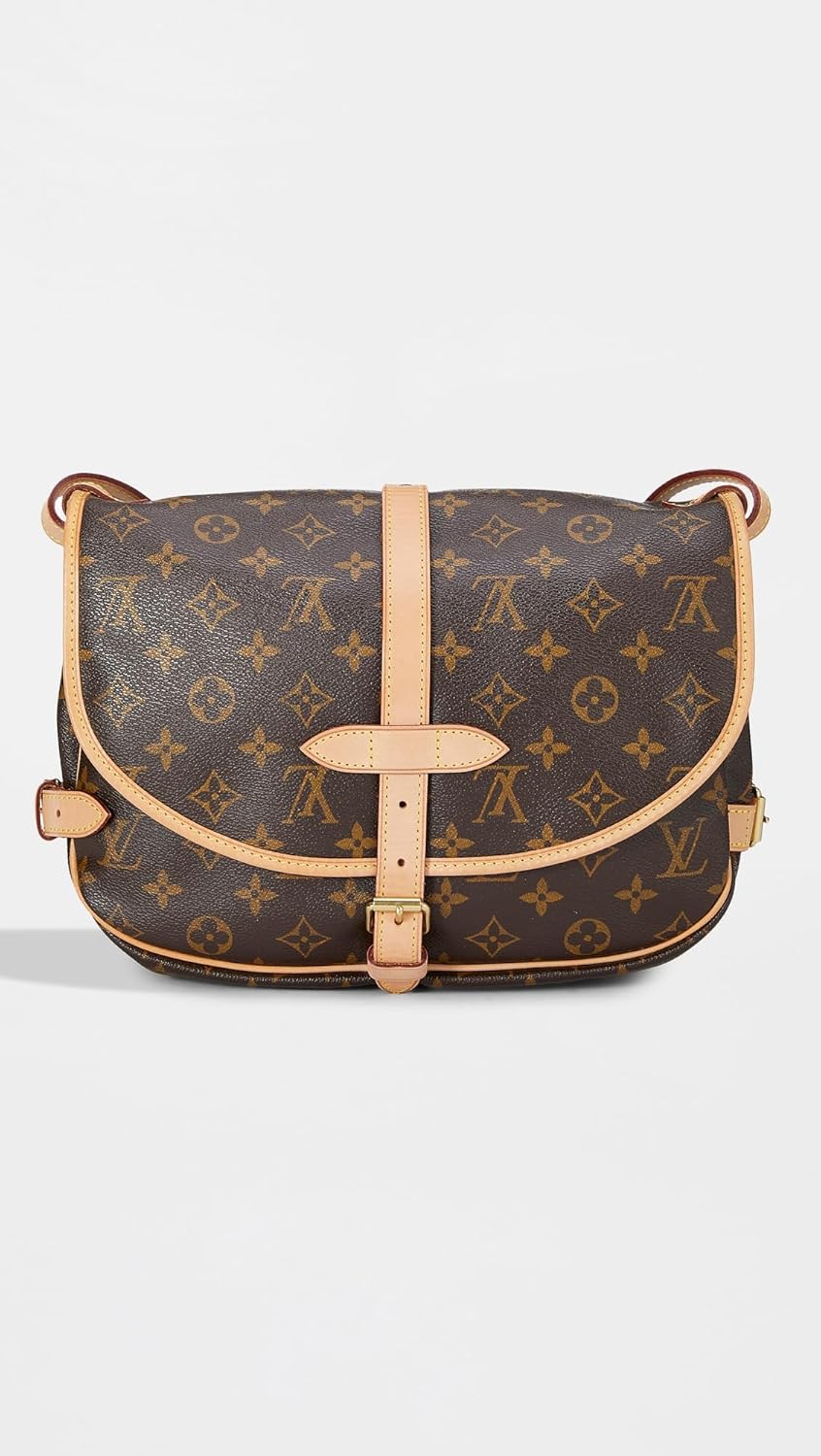 WHAT GOES AROUND COMES AROUND Women's Pre-Loved Louis Vuitton Monogram Saumur Crossbody Bag 30 - Image 4