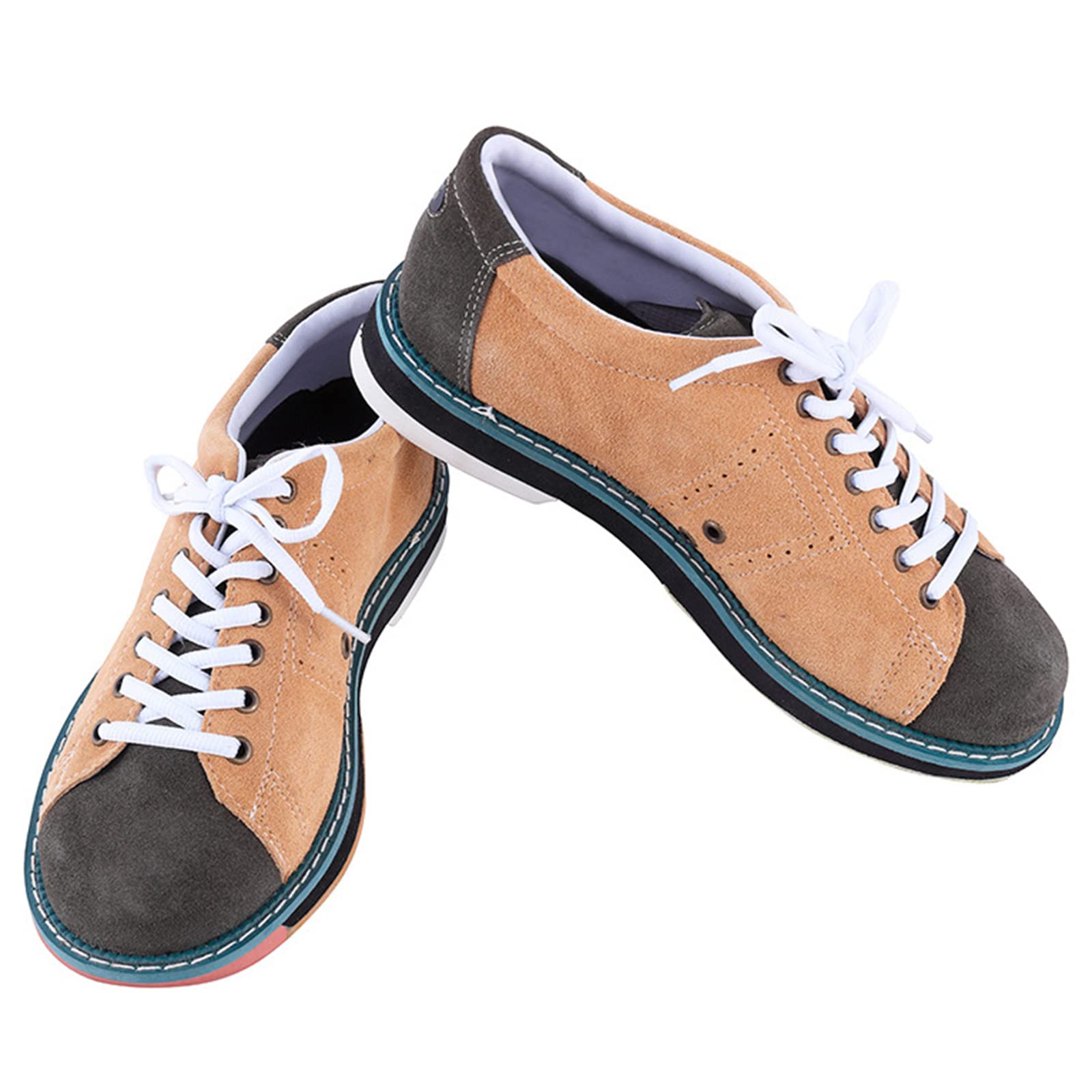 Herren Bowlingschuhe, Oxfords Business Bowlingschuhe Wildleder rutschfest
