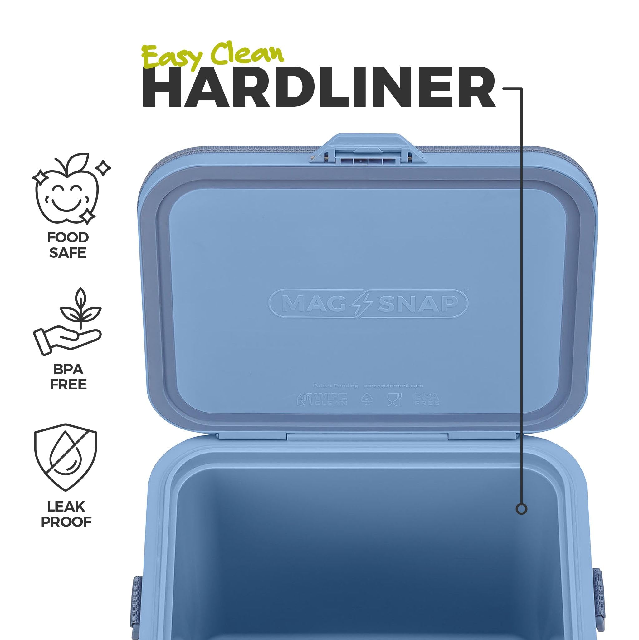 Amazon.com: CORE Magnetic No Zip 24 Can Soft Cooler | Insulated