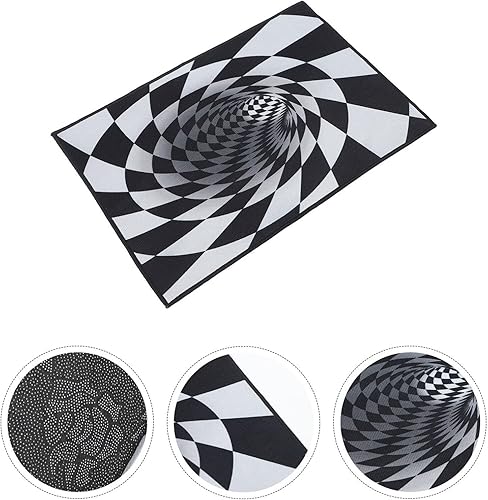 Miniatura 6 de Lurrose Norse Decor - Alfombra 3D antideslizante para el suelo, alfombra para dormitorio, alfombra de adorno para sala de estar, alfombra de