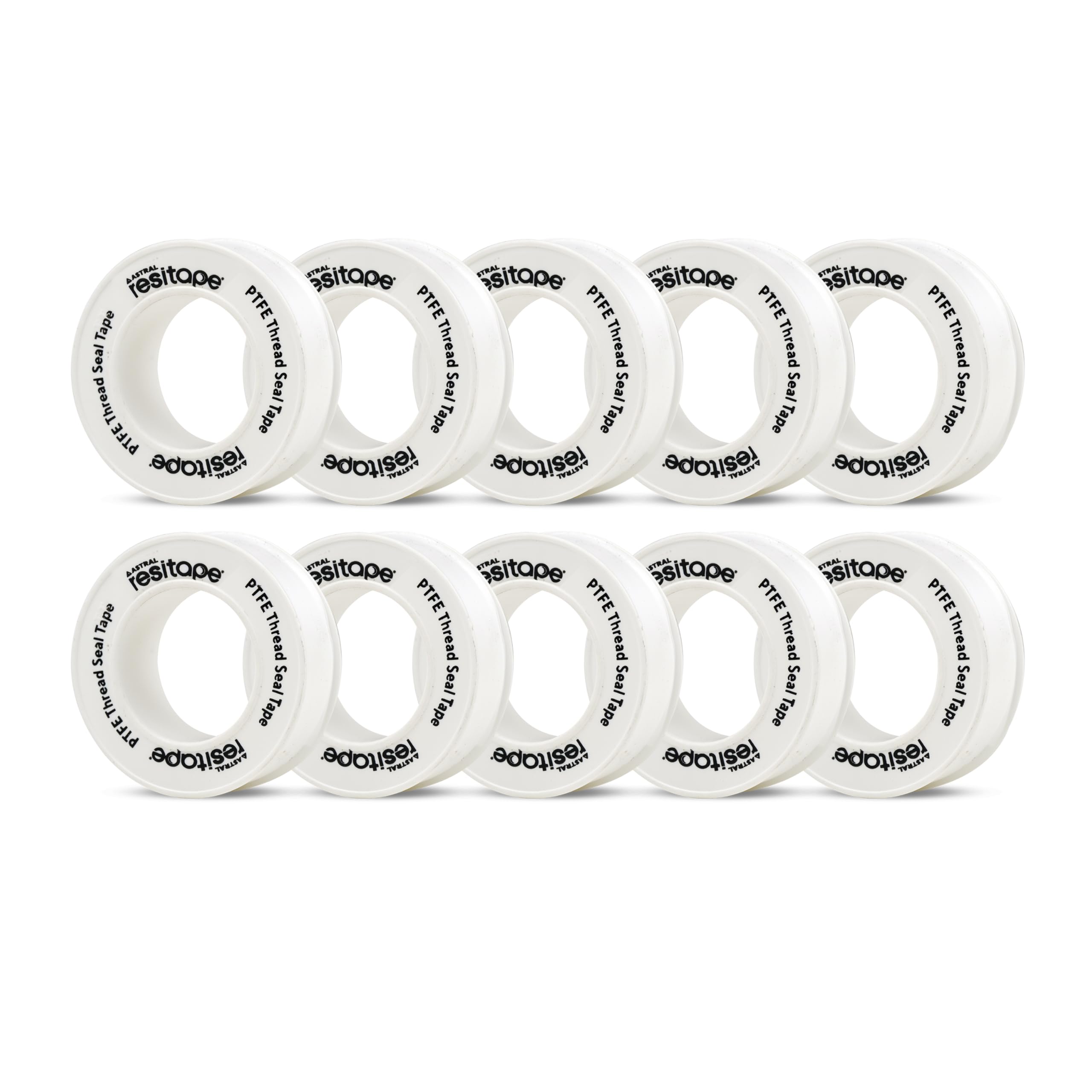 Resitape ASTRAL PTFE TAPE 4 MTRS WHITE, HIGH PERFORMANCE TEFLON TAPE, THREAD SEALING, EXTREME TEMPERATURE & CHEMICAL RESISTANCE, CORROSION RESISTANT, 4 MTR X 12 MM, 10 PCS