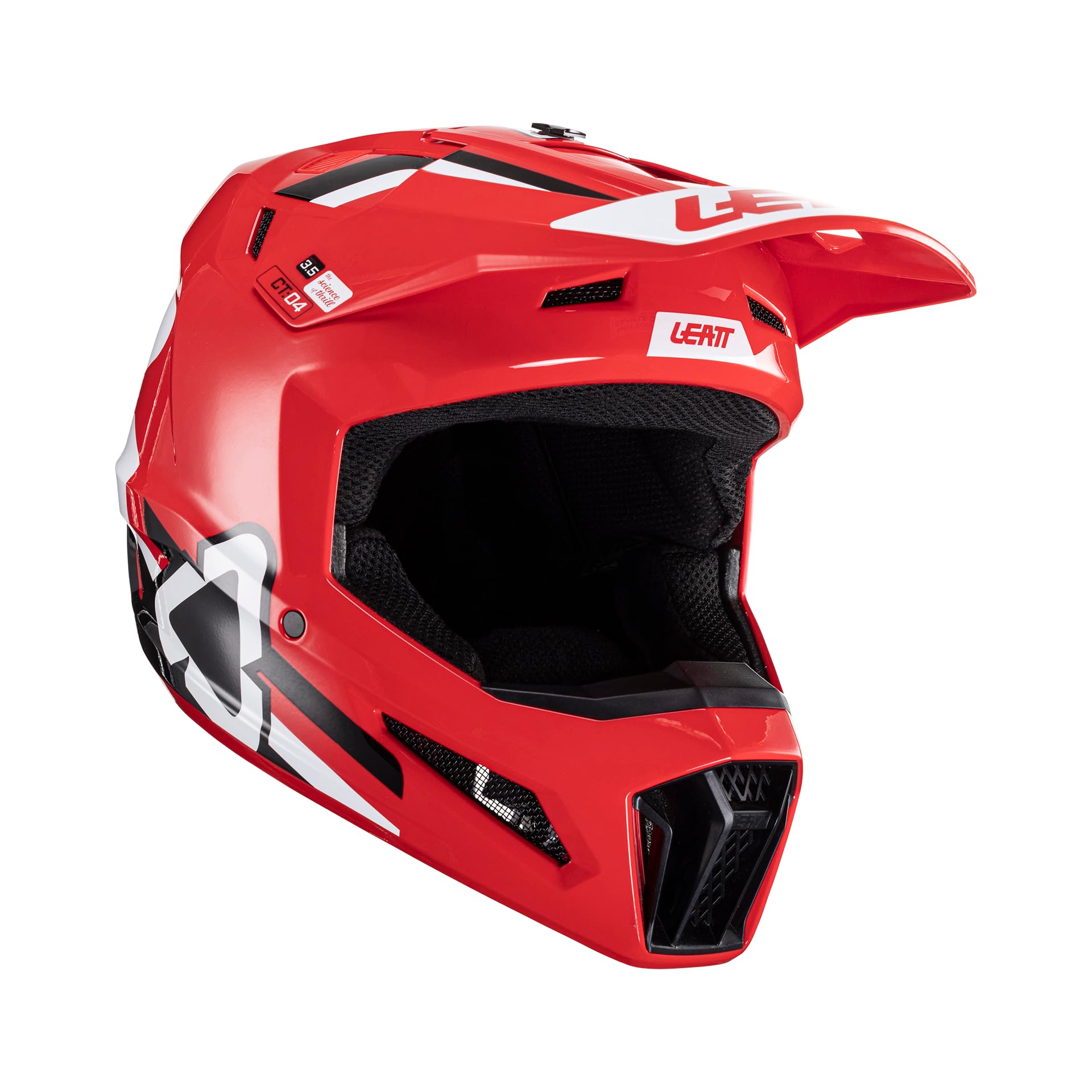 LeattMoto 3.5 Jr V24 Red Helmet