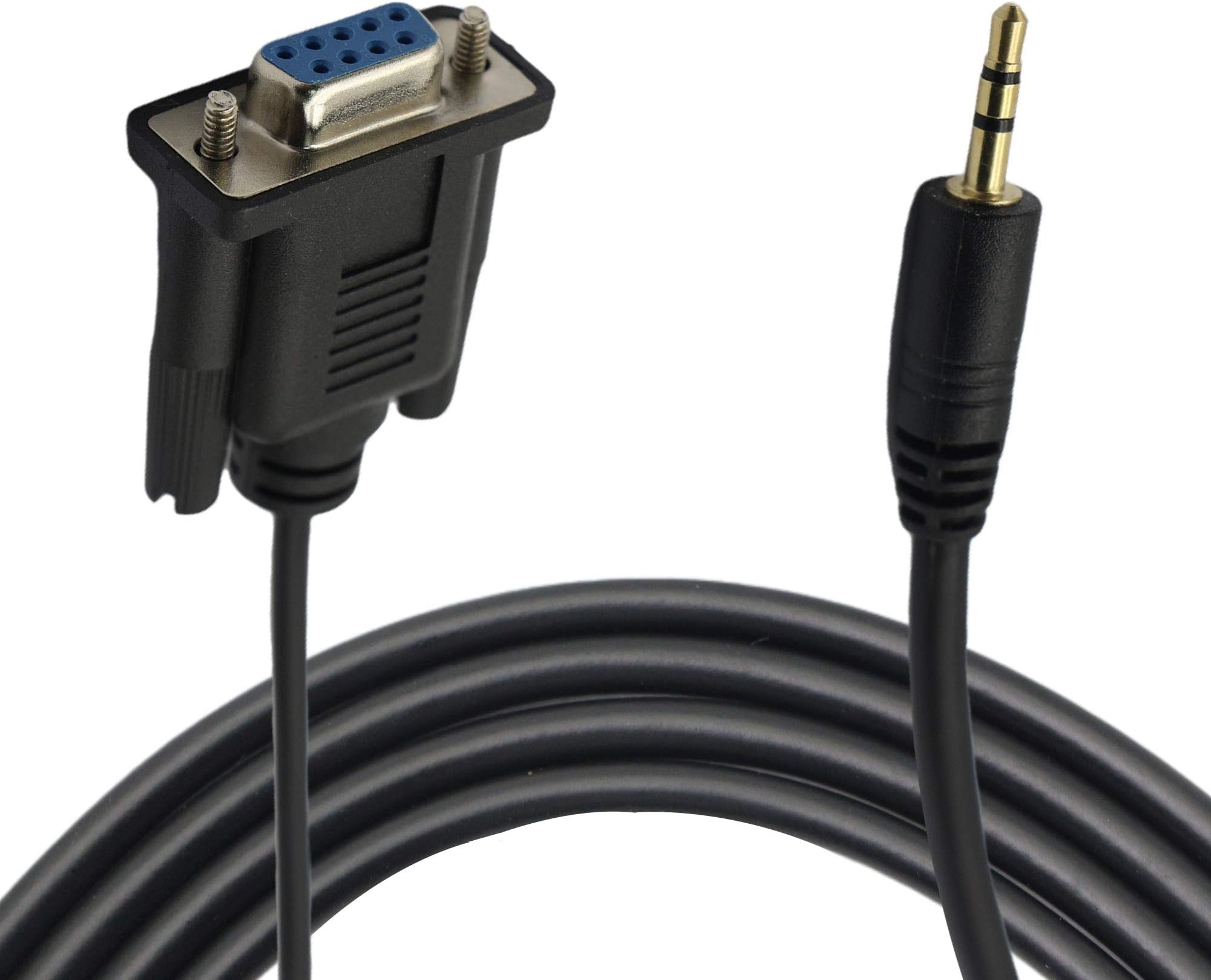 GINTOOYUN DB9 Female to 2.5mm,Stereo 2.5 mm Jack to DB9-F 9Pin RS232 Serial Port Converter Cable