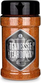 Ankerkraut Tennessee Teardown, BBQ Rub Gewürzmischung zum Grillen, Memphis Style, 200g im Streuer