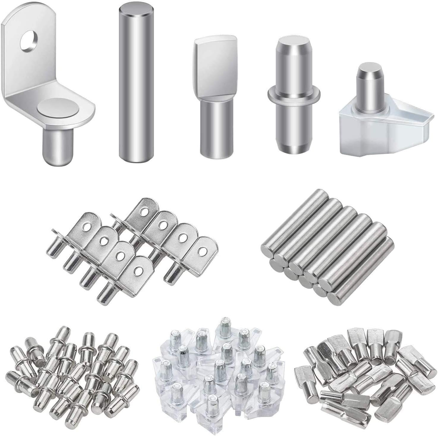 20 Stück Bodenträger 4mm X 16mm - Verzinkte Regalträger Zum Stecken