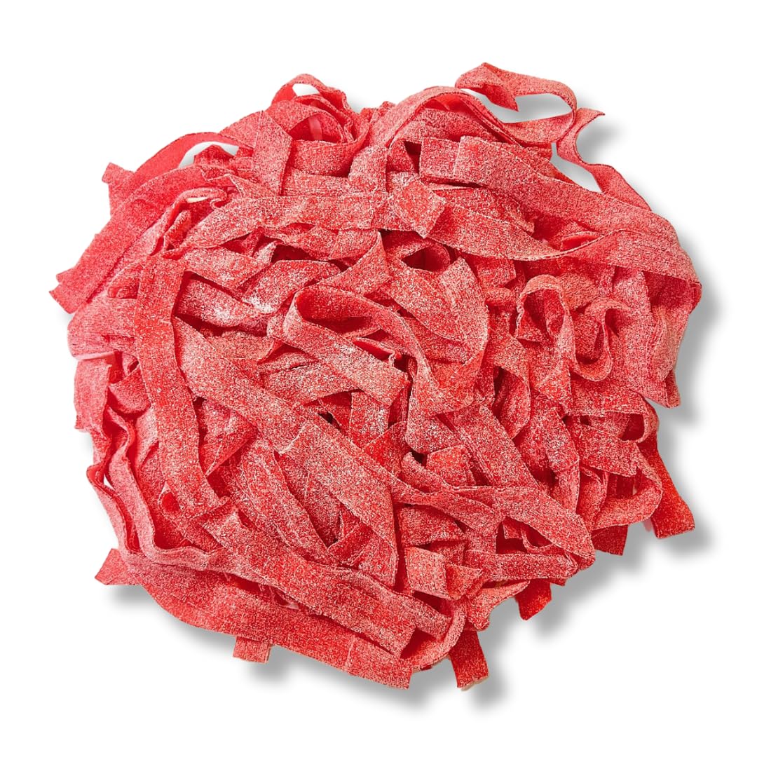Sour Power Premium Candy Belts, Strawberry, 6.6 lb (Pack of 3)