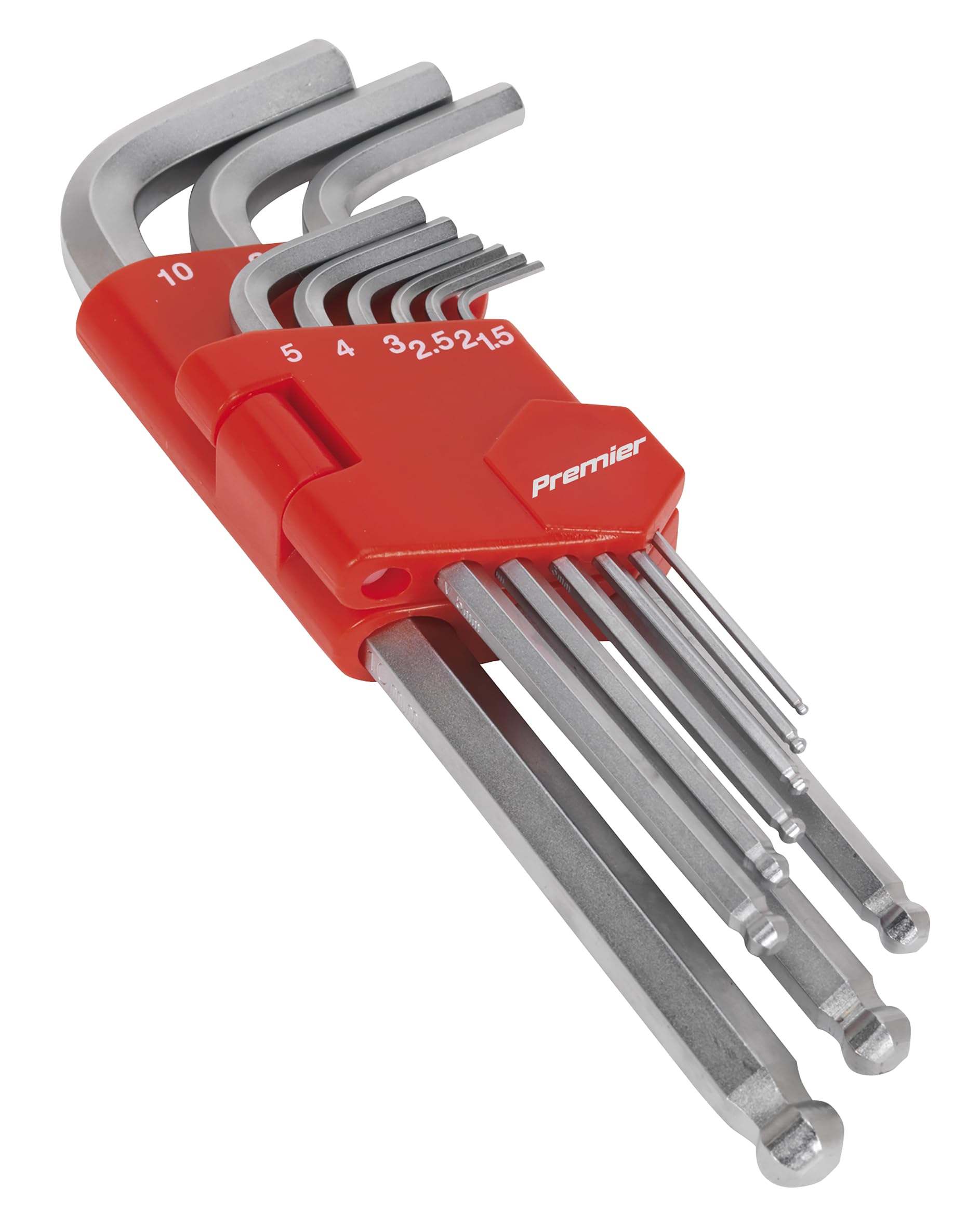 Sealey Ball-End Hex Key Set 9Pc Long Metric Ak7139 from B&Q