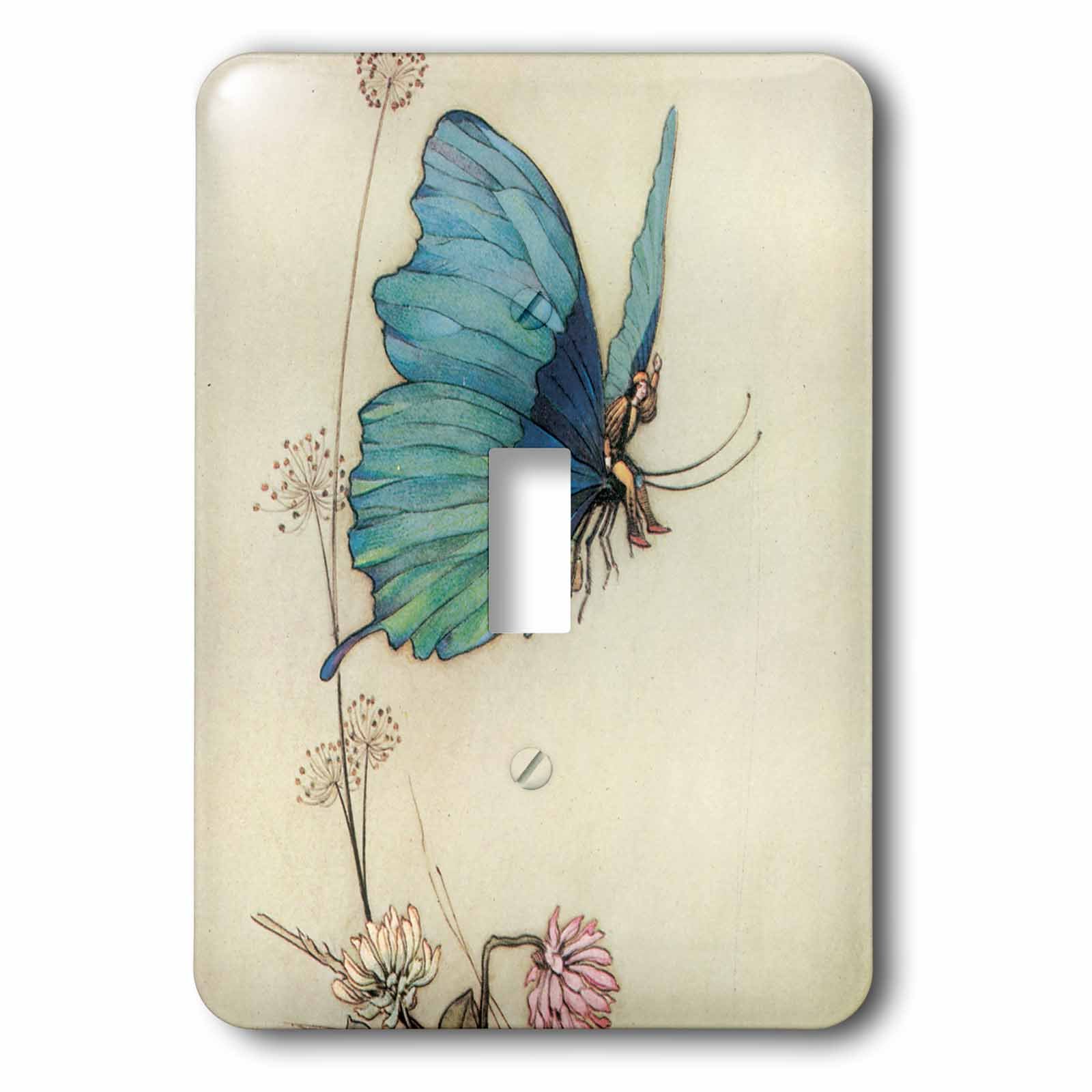 3drose LSP 110172 _ 1 Fairy in the Gardenヴィンテージアートライト